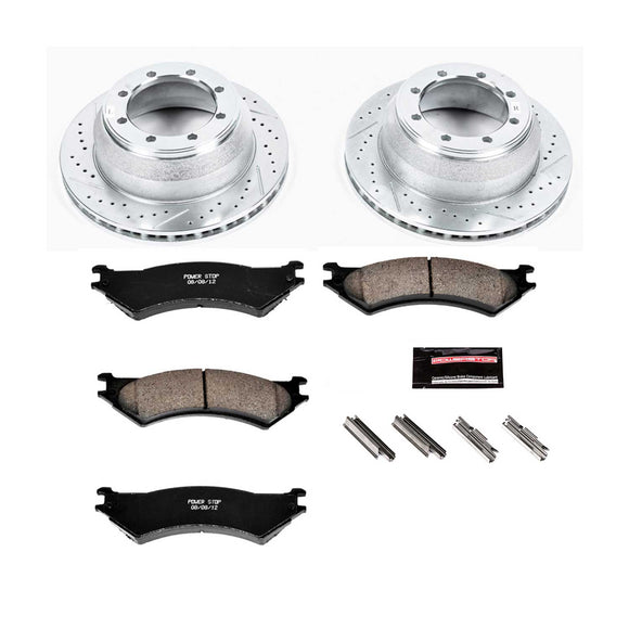 PowerStop Z23 Daily Driver Carbon-Fiber Ceramic Brake Pad and Drilled & Slotted