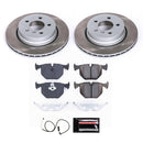 PowerStop Semi-Coated Rotor and Low-Dust Ceramic Brake Pad Kit
