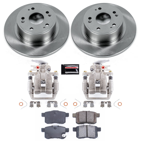PowerStop OE Stock Replacement Low-Dust Ceramic Brake Pad, Rotor and Caliper Kit