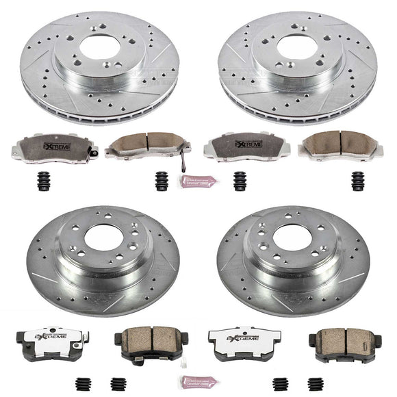 PowerStop Z26 Street Performance Ceramic Brake Pad and Drilled & Slotted Rotor K