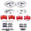 PowerStop Z23 Daily Driver Carbon-Fiber Ceramic Pads Drilled & Slotted Rotor & C