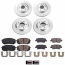 PowerStop Genuine Geomet Coated Rotor and Low-Dust Ceramic Brake Pad Kit