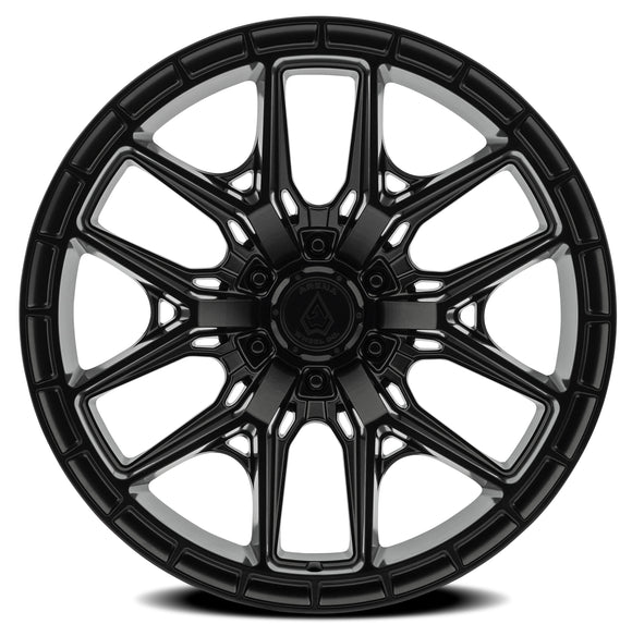 22x10 Arena Wheel Battle Satin Black Wheel 6x135 ET-18 CB87.12