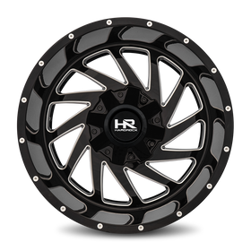 20x12 Hardrock Crusher Gloss Black Milled 5x139.7/150 ET-44 wheel/rim