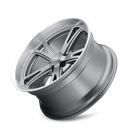 RIDLER TYPE 606 GREY W/ MILLED SPOKES & DIAMOND LIP 20X10 5-127 0MM 83.82MM