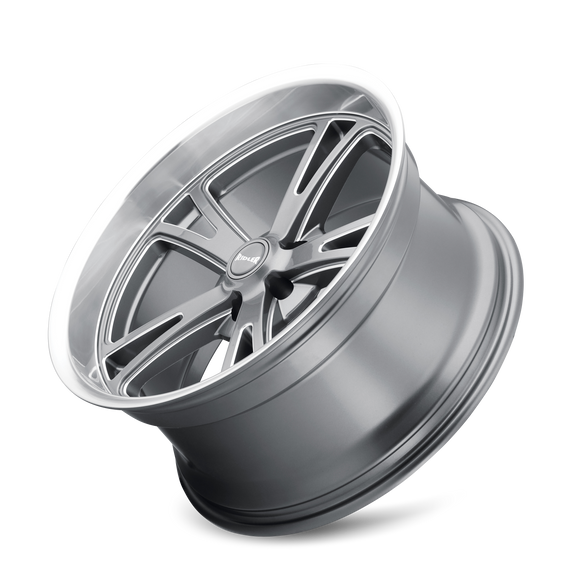 RIDLER TYPE 606 GREY W/ MILLED SPOKES & DIAMOND LIP 20X10 5-127 0MM 83.82MM