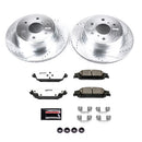 PowerStop Z36 Carbon-Fiber Ceramic Brake Pad with Drilled and Slotted Rotor Kit