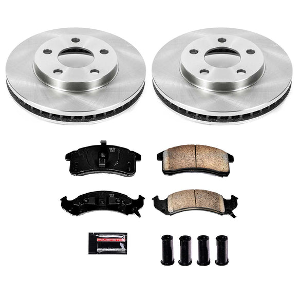 PowerStop OE Stock Replacement Low-Dust Ceramic Brake Pad and Rotor Kit