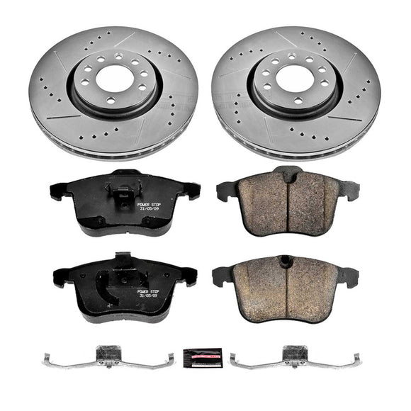 PowerStop Z23 Daily Driver Carbon-Fiber Ceramic Brake Pad and Drilled & Slotted