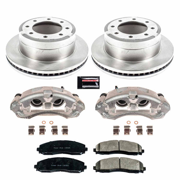 PowerStop OE Stock Replacement Low-Dust Ceramic Brake Pad, Rotor and Caliper Kit