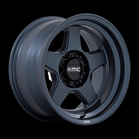 17X9 KMC KM728 Lobo Metallic Blue 5X127 5X5 ET-38 Wheel Rim