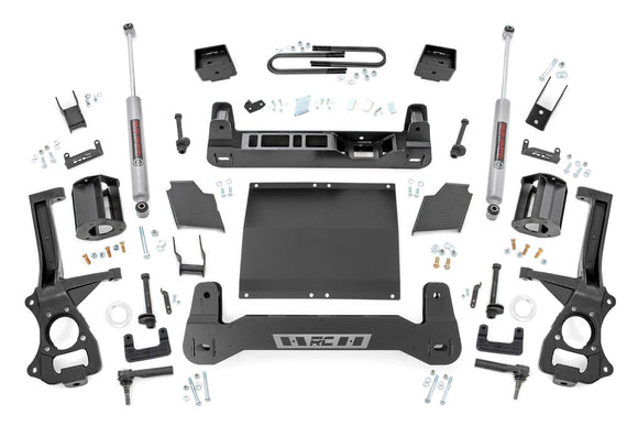 Rough Country 6" Lift Kit Rear Mono Leaf For Chevy Silverado 1500 2019-2023