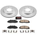 PowerStop Genuine Geomet Coated Rotor and Low-Dust Ceramic Brake Pad Kit