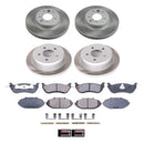 PowerStop Semi-Coated Rotor and Low-Dust Ceramic Brake Pad Kit