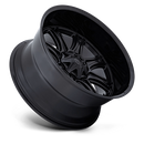 20X9 Fuel 1PC Darkstar Matte Black W/ Gloss Black Lip Blank ET1 Wheel Rim