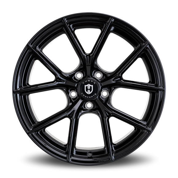 19x9.5 Curva CFF70 Gloss Black 5x112 ET40 wheel/rim