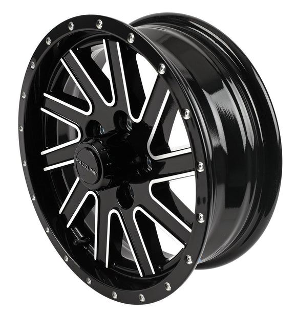 16x6 Raceline 820M Gloss Black Machined 8x165.1 8x6.5 ET0 Wheel Rim