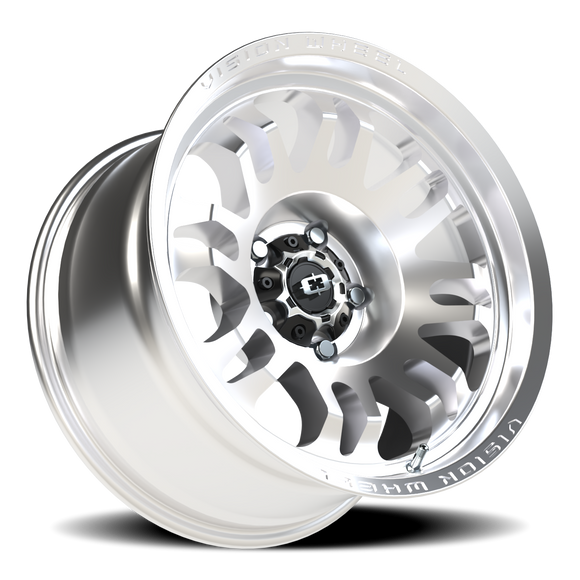 17x9.5 Vision 409 Inferno Milled Machine Face 5x5 (5x127) ET-18 wheel/rim