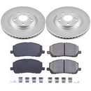 PowerStop Genuine Geomet Coated Rotor and Low-Dust Ceramic Brake Pad Kit