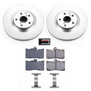 PowerStop Genuine Geomet Coated Rotor and Low-Dust Ceramic Brake Pad Kit