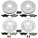 PowerStop Genuine Geomet Coated Rotor and Low-Dust Ceramic Brake Pad Kit