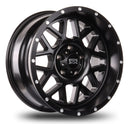 18x9 Mudder Trucker MT859 Mutiny Satin Black 5x127 5x5 ET-12 Wheel Rim-1