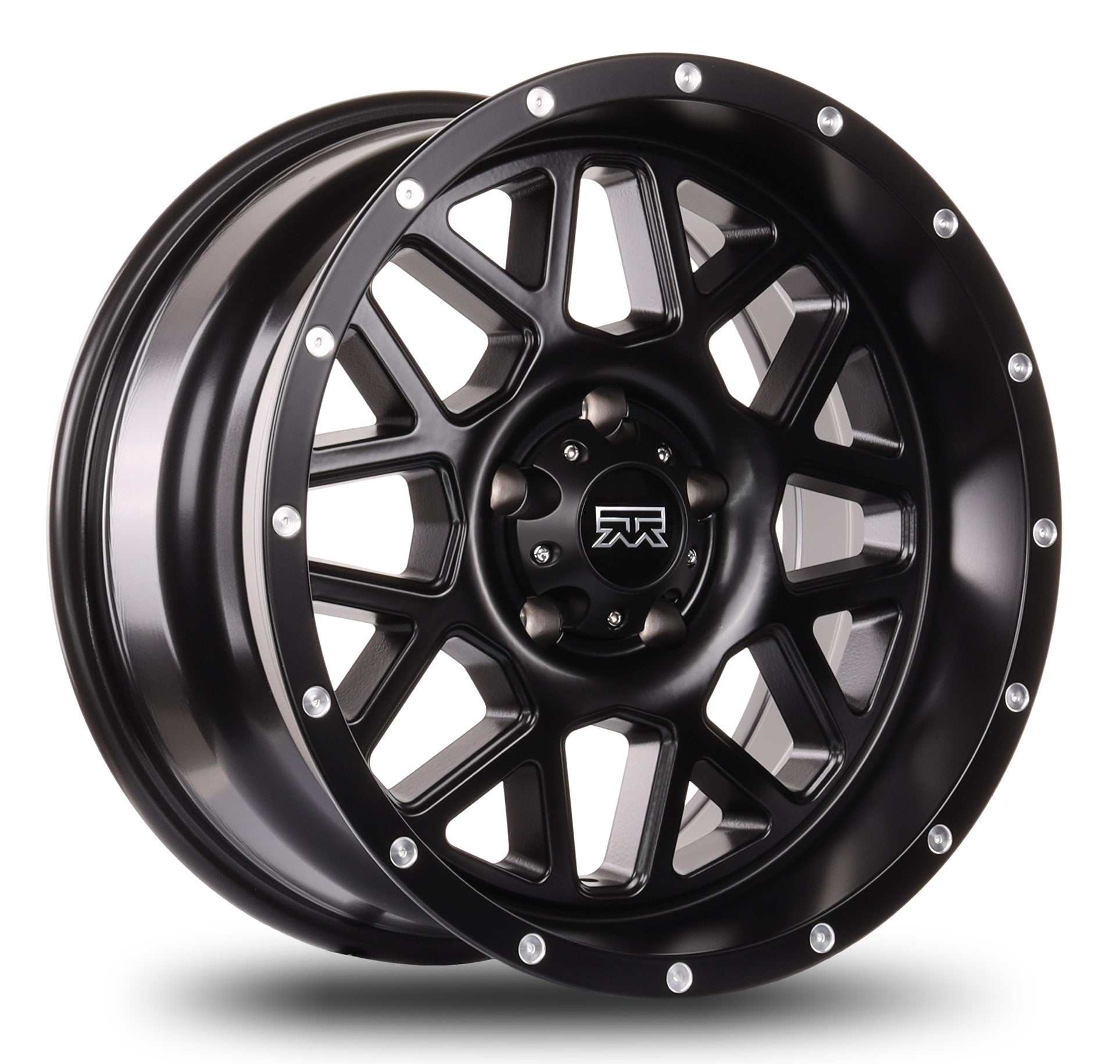 18x9 Mudder Trucker MT859 Mutiny Satin Black 5x127 5x5 ET-12 Wheel Rim