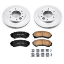 PowerStop Genuine Geomet Coated Rotor and Low-Dust Ceramic Brake Pad Kit