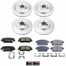 PowerStop Genuine Geomet Coated Rotor and Low-Dust Ceramic Brake Pad Kit