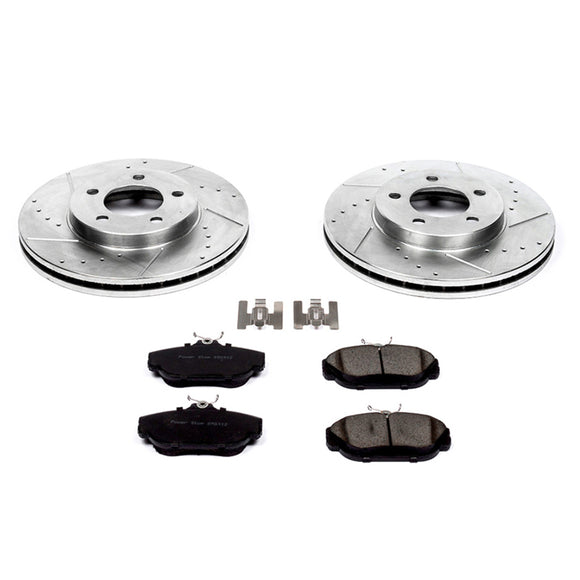 PowerStop Z23 Daily Driver Carbon-Fiber Ceramic Brake Pad and Drilled & Slotted