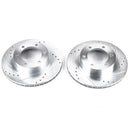 PowerStop Evolution Drilled Slotted Rotors Pair Front For Toyota 4Runner