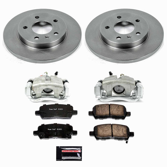 PowerStop OE Stock Replacement Low-Dust Ceramic Brake Pad, Rotor and Caliper Kit