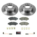 PowerStop OE Stock Replacement Low-Dust Ceramic Brake Pad and Rotor Kit