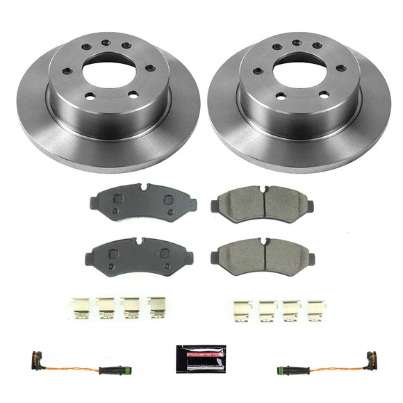 PowerStop OE Stock Replacement Low-Dust Ceramic Brake Pad and Rotor Kit