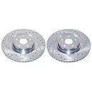PowerStop Evolution Drilled Slotted Rotors Pair Front For Lexus GS350
