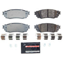 PowerStop - Z23 Daily Driver Carbon-Fiber Ceramic Brake Pads with Hardware Kit
