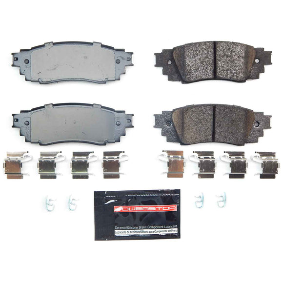 PowerStop - Z23 Daily Driver Carbon-Fiber Ceramic Brake Pads with Hardware Kit