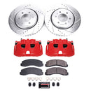 PowerStop Z23 Daily Driver Carbon-Fiber Ceramic Pads Drilled & Slotted Rotor & C