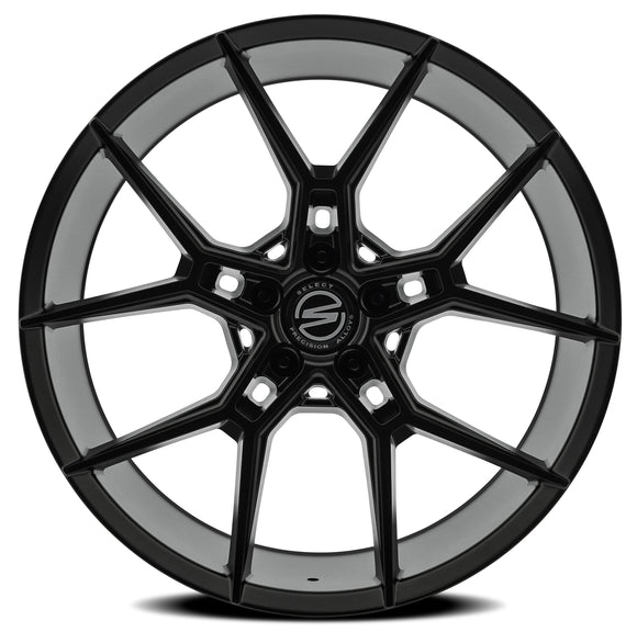 20x10.5 Select Precision Alloys ALPINE Satin Black Wheel 5x120 ET38 CB72.54