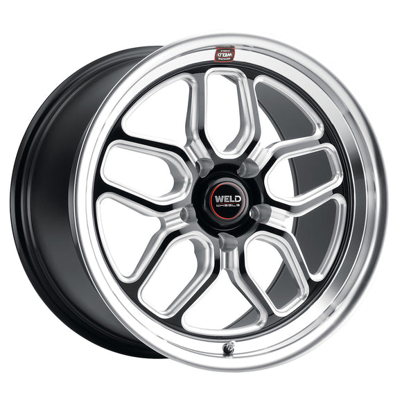 18x10 WELD Performance Laguna Drag Gloss Black Milled 5x112 ET40 Wheel Rim