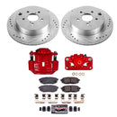 PowerStop Z23 Daily Driver Carbon-Fiber Ceramic Pads Drilled & Slotted Rotor & C