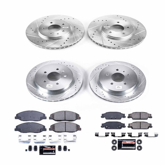 PowerStop Z23 Daily Driver Carbon-Fiber Ceramic Brake Pad and Drilled & Slotted