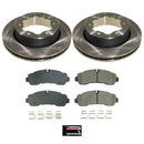 PowerStop OE Stock Replacement Low-Dust Ceramic Brake Pad and Rotor Kit