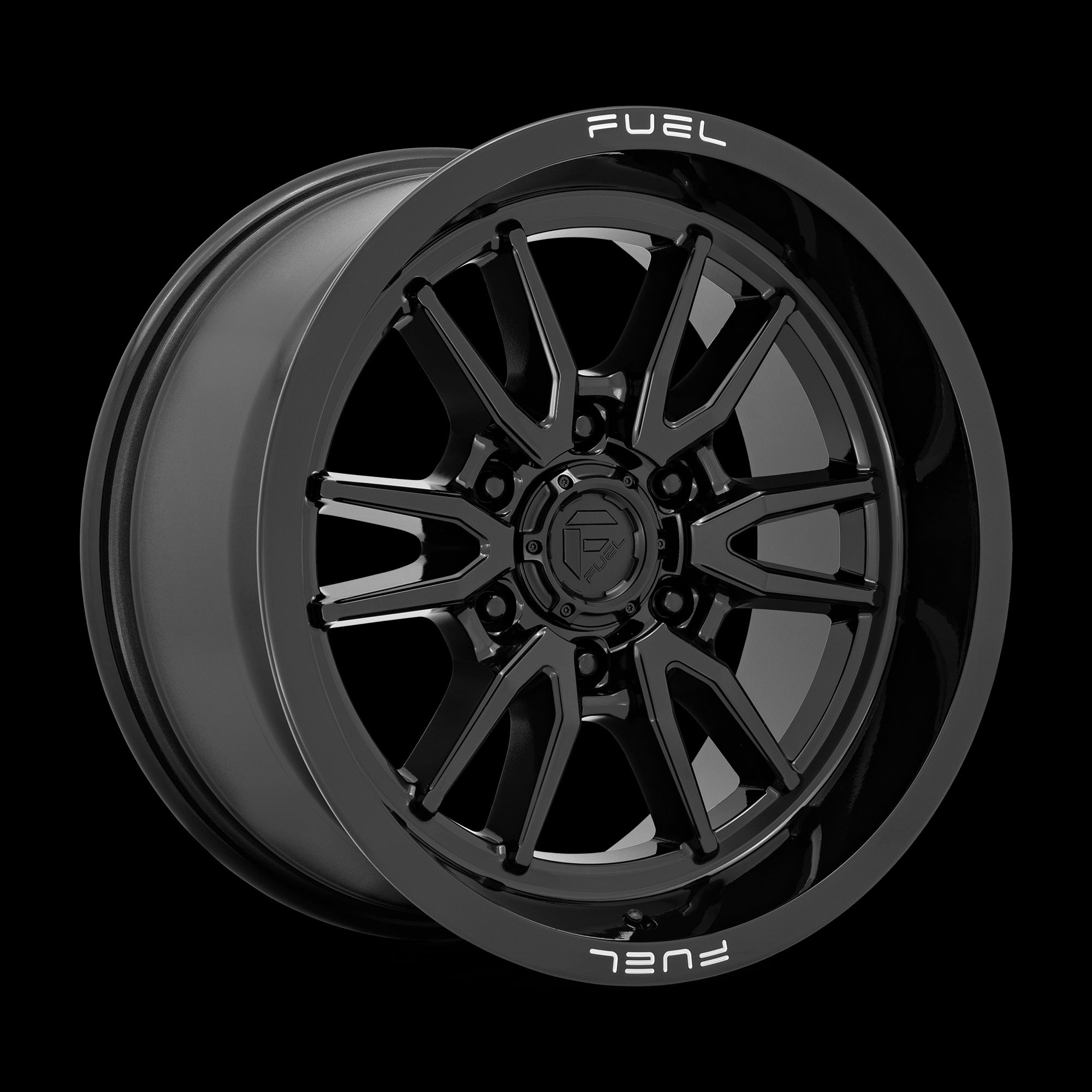 18X9 Fuel D760 Clash Gloss Black 6X135 ET1 wheel/rim