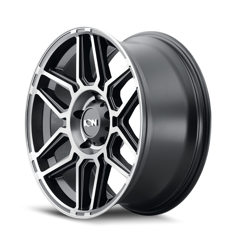 17x9 Ion 146 Matte Black With Machined Dark Tint 6x135 ET0 CB87.1 Whee ...