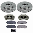 PowerStop OE Stock Replacement Low-Dust Ceramic Brake Pad, Rotor and Caliper Kit