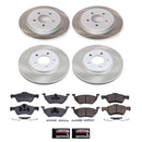 PowerStop Semi-Coated Rotor and Low-Dust Ceramic Brake Pad Kit