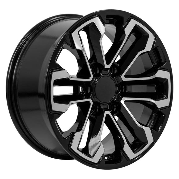 18" Replica CV69 fits Chevrolet Silverado 18 in. x 8.5 in. Gloss Black