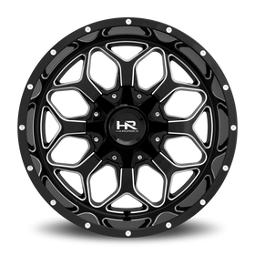 20x12 Hardrock Indestructible Gloss Black Milled 8x165.1 ET-51 wheel/rim