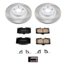 PowerStop Semi-Coated Rotor and Low-Dust Ceramic Brake Pad Kit